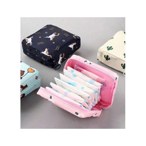 Mini Multi-use Bag for Makeup, Sanitary Pads, Charger - 2 Pcs