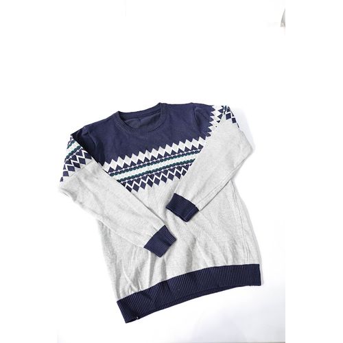 mens pullover cotton -Multi color/L
