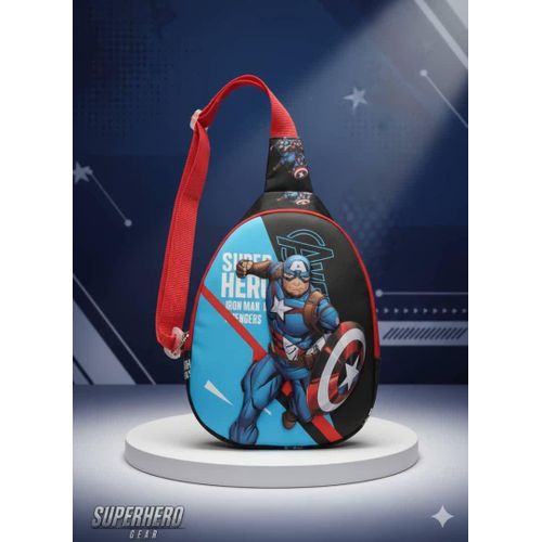 Cute and lightweight black crossbody bag for kids perfect for nursery and outings