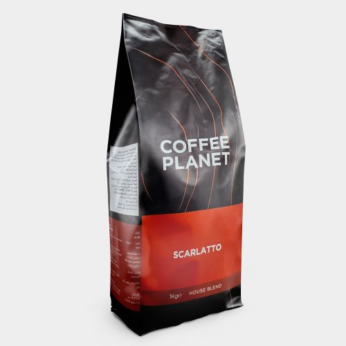 حبوب قهوة إسبريسو سكارلاتو من كوفي بلانيت - 1 كجم