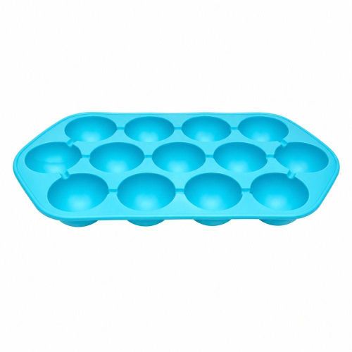 Silicone Round Ice Ball Mold Tray 12 Cavities - Light Blue - TF-332