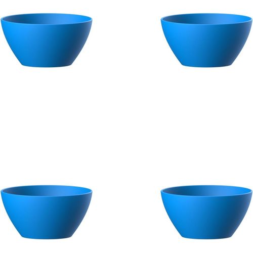Lifestyle Small Bowl 12 cm - Pack of 4 - BPA Free, Microwave Safe, Dishwasher Safe, Food Safe, Stackable - Blue