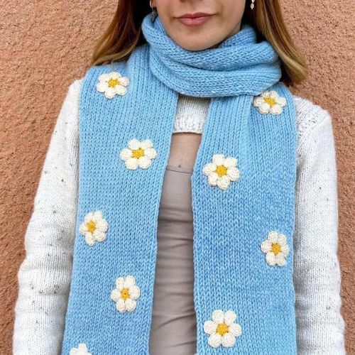 Crochet Hand Made Womens Scarf