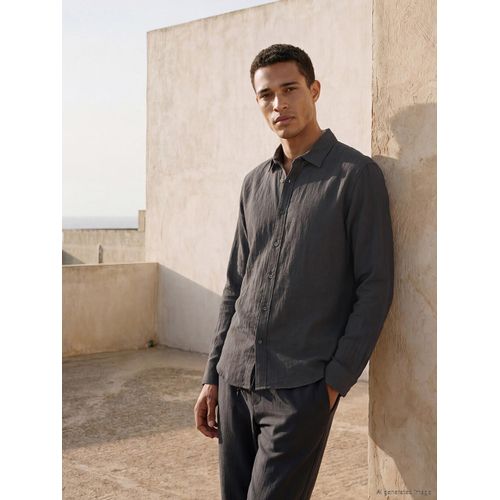 Regular Fit Men's Crinkle Shirt