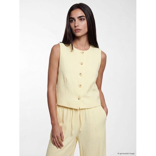 Textured Women's Classic Waistcoat