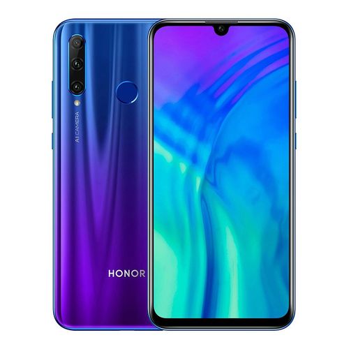 موبايل هونر Honor 20 Lite - 6.21-inch 128GB/4GB Mobile Phone - Phantom Blue من جوميا