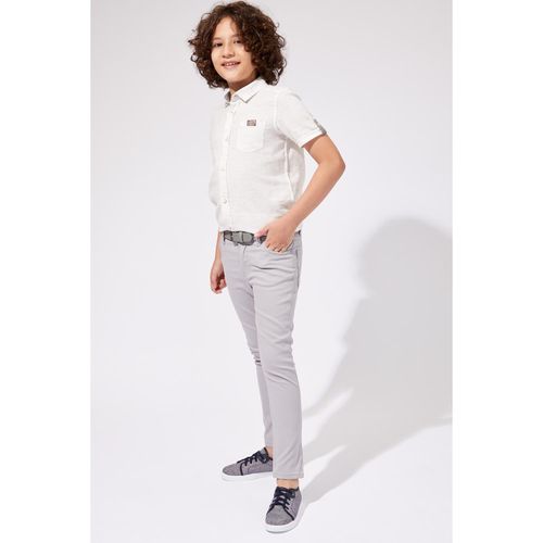 Woven Bottom Trousers - Grey