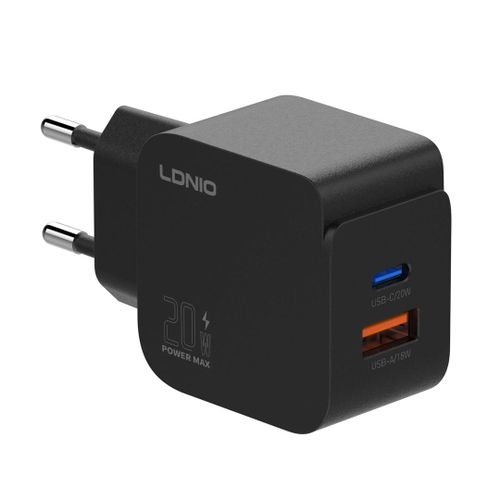Q1 20W Fast Charger – USB-C & USB-A – USB-C to Lightning Cable Included – 1M