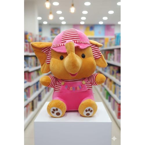 Large furry elephant teddy bear