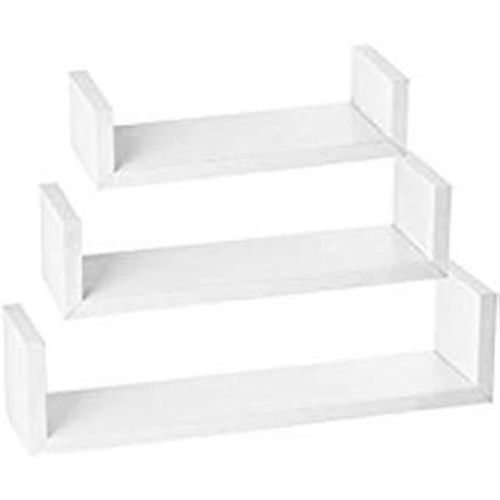 1 Shelf Rustic Wall Decor Shelf - White