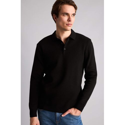Standard Fit Polo Collar Knitwear Pullover