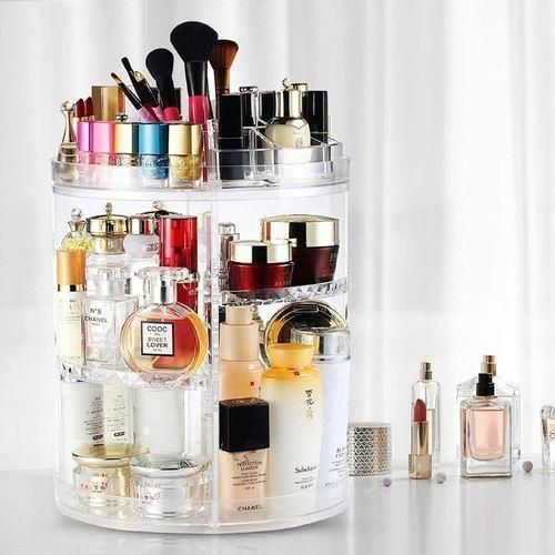rotating makeup organizer