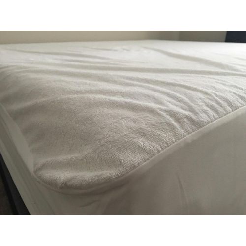 Waterproof cotton mattress cover 200x160 cm - White