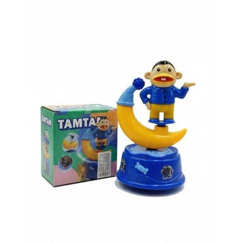 Ramadan Lantern Musical Monkey Toy Battery Operated, Interactive Dancing Figure with Lights and Sound