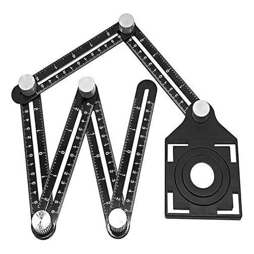 Adjustable six folding ruler 12 cm (4)*6 sides
