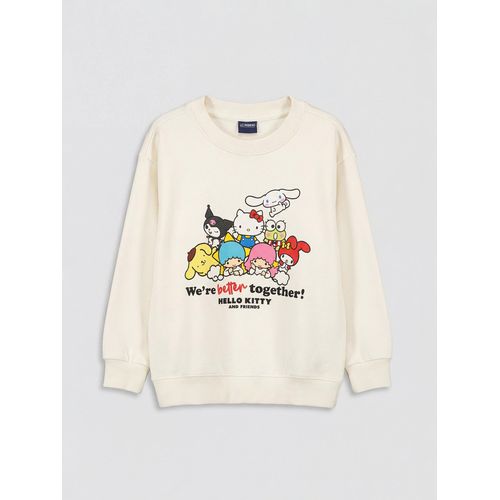 Hello Kitty Print Sweatshirt For Girls
