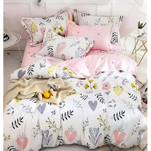 Flat Bed Sheet Set 4 Pieces Cotton Amriya Large Size 240*260