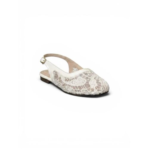 Ballerina Flat Dentelle With Buckle BF-809 - Beige