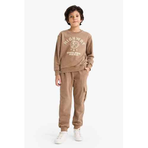 Boy Printed Sweatshirt Sweatpants 2 Piece Set