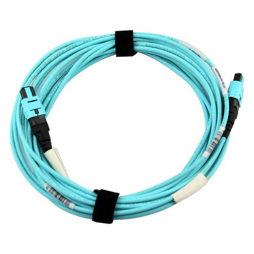 كابل الألياف الضوئية MPL 12 إلى 12 MPO متعدد الأوضاع بطول 5 أمتار (OM4)