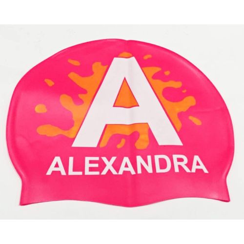 Silicone swim Cap red