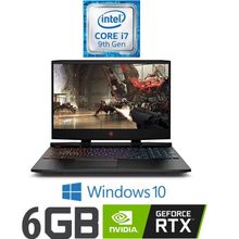 OMEN 15 Gaming Laptop - Intel Core I7 9750H - 16GB RAM - 256GB SSD + 1TB HDD - 15.6-inch FHD - 6GB RTX 2060 GPU - Windows 10 - Black - Backlit Keyboard