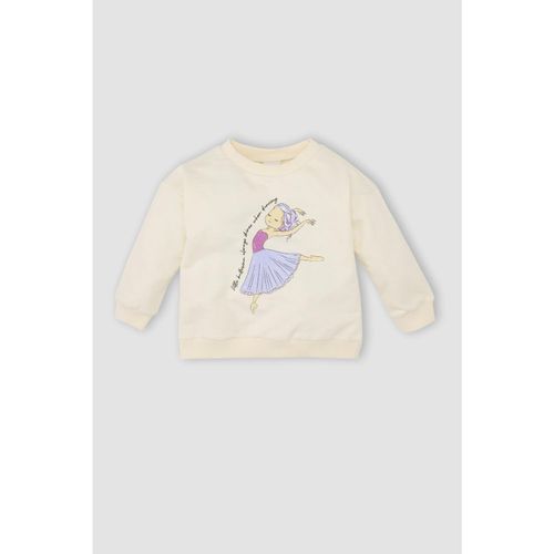 Babygirl Knitted Sweat Shirt - Ecru