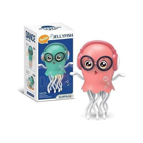 Dancing Octopus Toy for Kids, Electric Crawling Jellyfish Toy with Light and Music, Luminous and Moving, Birthday Gift for Boys and Girls
