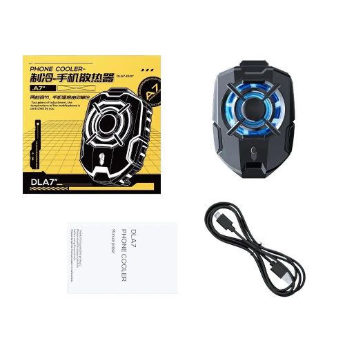 Mobile Cooler - DLA7 - For Gaming Phones - Fast Cooling Fan with Innovative Design, The Ideal Cooling Accessory for Mobile Phones While Gaming