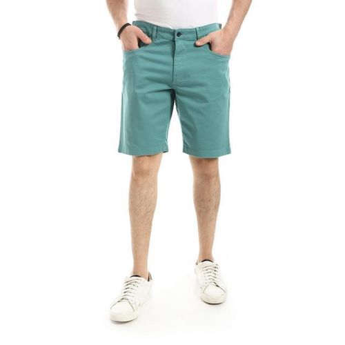 Regular Fit Men's Shorts - Dark Mint