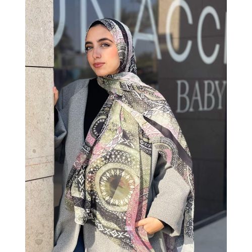 Chi Chi Chiffon Scarf - Dusty Olive
