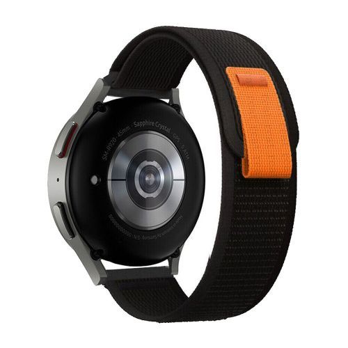 22mm Trail Loop Nylon Bands Compatible With Huawei GT3 Pro 46MM 2023, Adjustable Woven Nylon Braided Sport Band Black