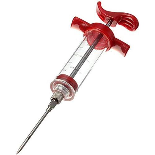 Fresh Plastic Turkey Syringe, Food-Grade Marinade Meat Injector Kit - 1-Oz