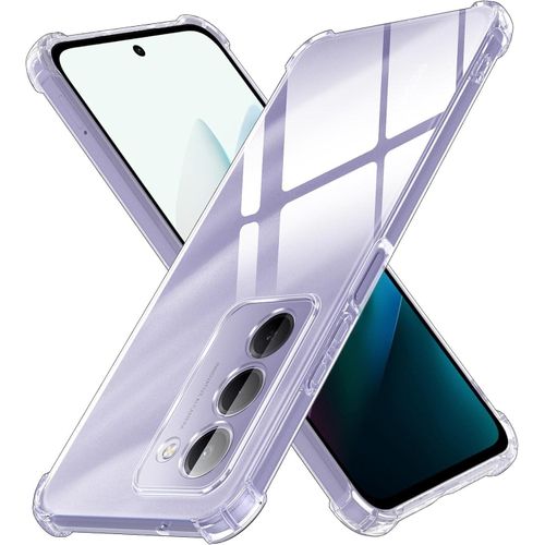 Mobile phone case for Xiaomi Redmi 15, 4G/5G network, transparent protective case with corner protection made of heat-resistant silicone and polyurethane.