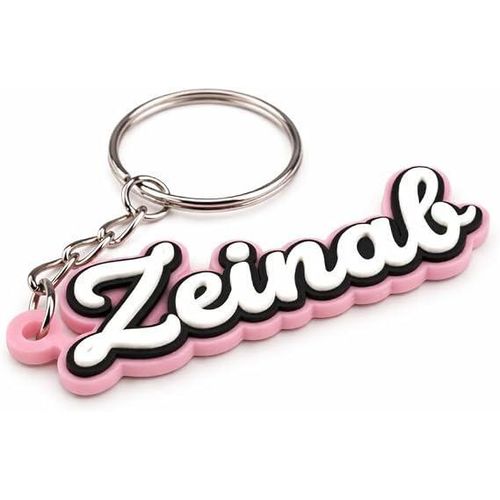 Zeinab Keychain - Personalized Name Keychain - Zeinab Personalized Gift for Friends, Family, Lovers, Best Friend, Birthday, Anniversary, Graduation, Christmas, Valentine's Day, Keepsake Jewelry