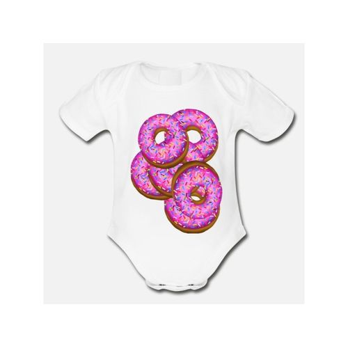 Donuts Donuts Donuts Organic Short Sleeve Baby Bodysuit