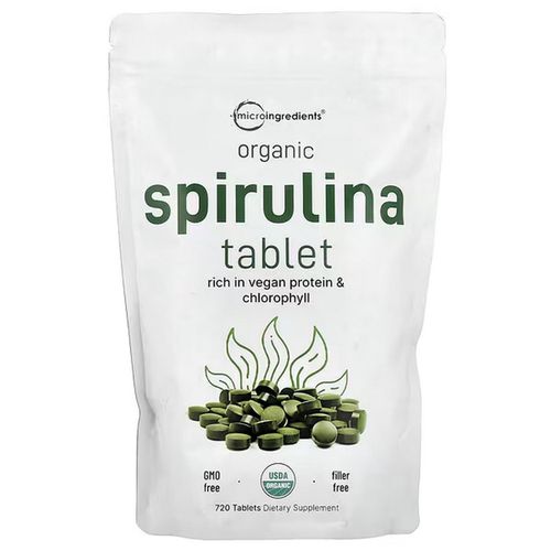 Organic Spirulina Rich in plant protein and chlorophyll 720 Tablets