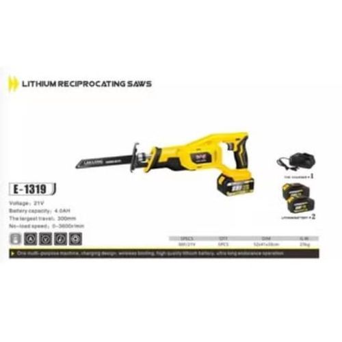 منشار اشجار ٢ بطارية و شاحن صناعة انجليزى لانلونج