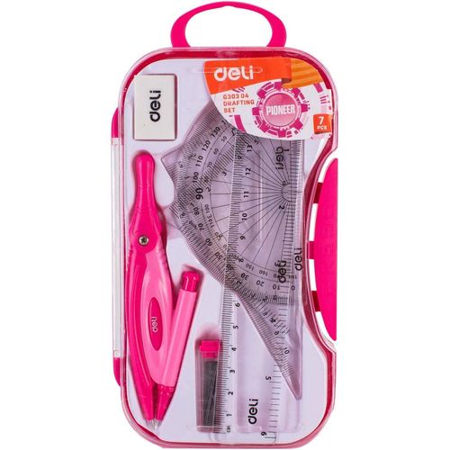 g30304 pioneer drafting set, assorted color, 7 pcs