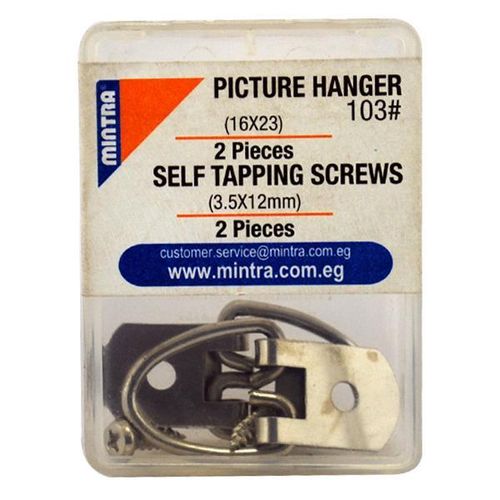Metal Hook 23 16 mm 2 Pieces + Binding Screw 3.5 12 mm Model 94480