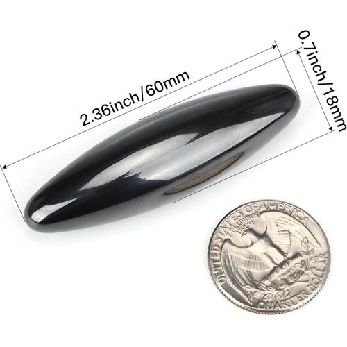 Magnet String - Elegant Oval 37mm Magnet for Tension Alleviation, Calm Enhancement, Contemporary Refrigerator Decoration, Stylish Female Accessory with Matte Black Coating (16)