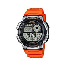 AE-1000W-4B Resin Watch - Orange