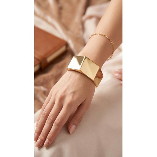 Zinc Alloy Bracelets – Geometric Multi-Faceted & Chain Design