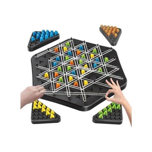 Strategic Elastic Geometry Board Game: Competitive Territory-Building Challenge with Colorful Pegs and Rubber Bands - Educational Multiplayer Tabletop Puzzle for Logical Thinking, Pattern Recognition, and Spatial Planning Skills Development.