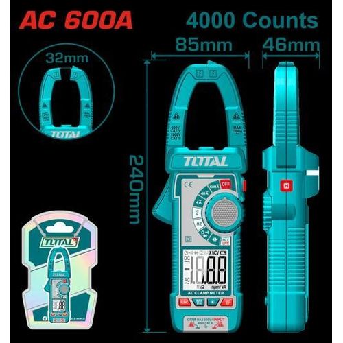 Digital AC clamp meter 600 Ah