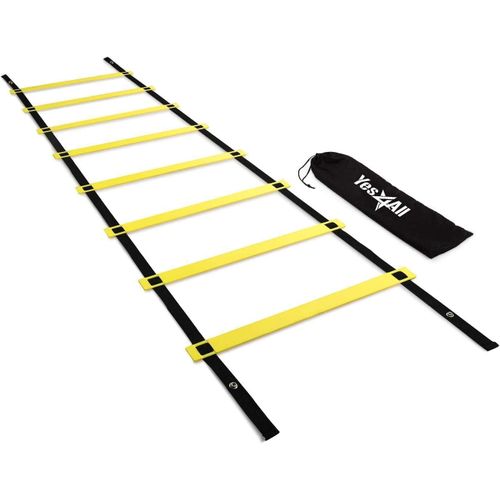 Yes4All Speed Agility Ladder Training Equipment for Soccer, Sports, Footwork & Fitness Feet Exercise - Included Carry Bag