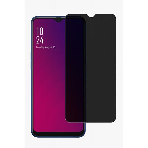 حامي شاشة الخصوصية بحواف سوداء لهاتف Oppo F11 - زجاج مقوى ضد التجسس لحماية الشاشة الكاملة