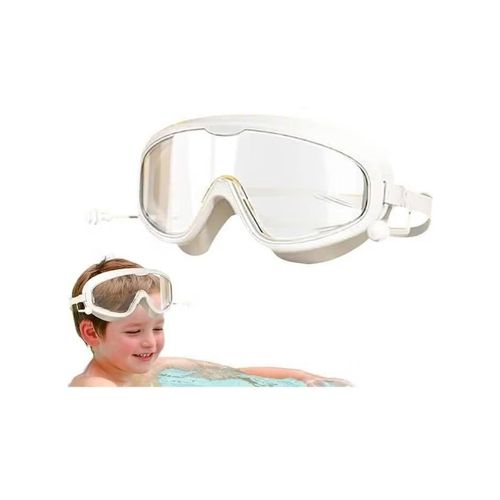 Swimming Goggles, UV Protection, No Water Leakage, Nose Bridge Design, Comfortable Fit, Adjustable Glasses Strap for Boys and Girls Assorted Colors