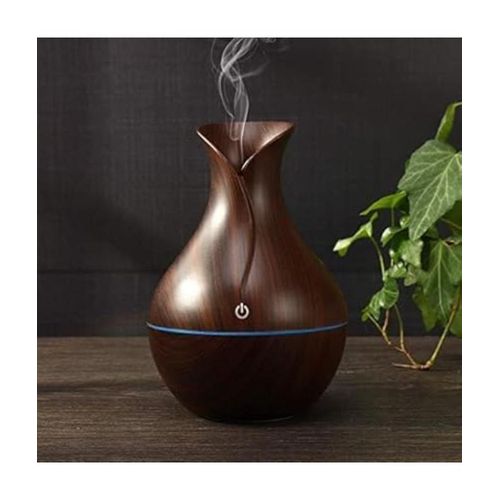 Air Purifier with 7 LED Colors - 130 ml - Brown