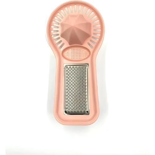 Multi-Purpose 3 in 1 Manual Orange Juicer with Grater and Clear Storage Bowl - Practical and Stylish Design for Kitchen Stainless Steel Food Grater and Clear Storage Bowl